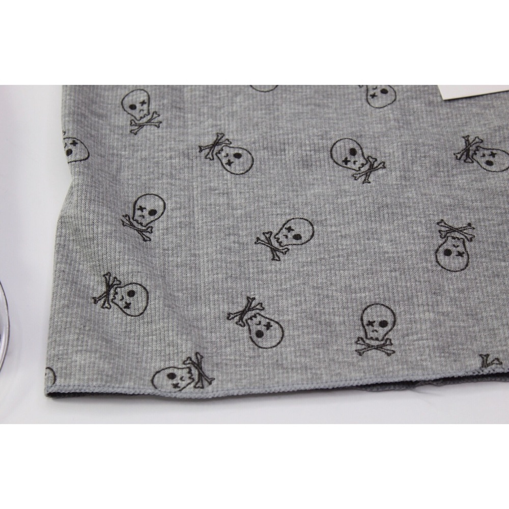 Zara NWT Skull & Bones Print Infinity Scarf - Picture 4 of 4